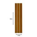 Kit 20 Painéis de Revestimento Ripado Decorativo em MDF – 45x11cm para Parede