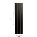Kit 20 Painéis de Revestimento Ripado Decorativo em MDF – 45x11cm para Parede