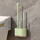 Kit 4 em 1 Escova Sanitária com Suporte de Parede – Escovas de Limpeza para Banheiro