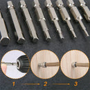 Kit Completo Brocas Hexagonal Magnética 7 Peças