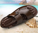 Sandália Masculina de Couro Verão Comfort