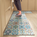 Tapete de Cozinha Estilo Azulejo – Antiderrapante, Impermeável e Fácil de Limpar
