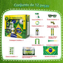 KIT TORCEDOR Combo de torcida para partida de futebol do mundo 2026 Brasil