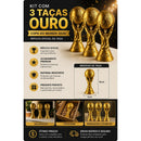 KIT TAÇAS COPA DO MUNDO 2026 – OURO 18cm