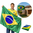 Bandeira do Brasil 150x90 Grande Copa do Mundo Jogos Seleção Torcida Resistente Premium